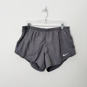 [Nike] Gray Pull-On Dri-Fit Built-in-Brief Tempo Running Shorts NWT Size Large L